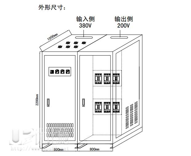 三相380v变200v变压器